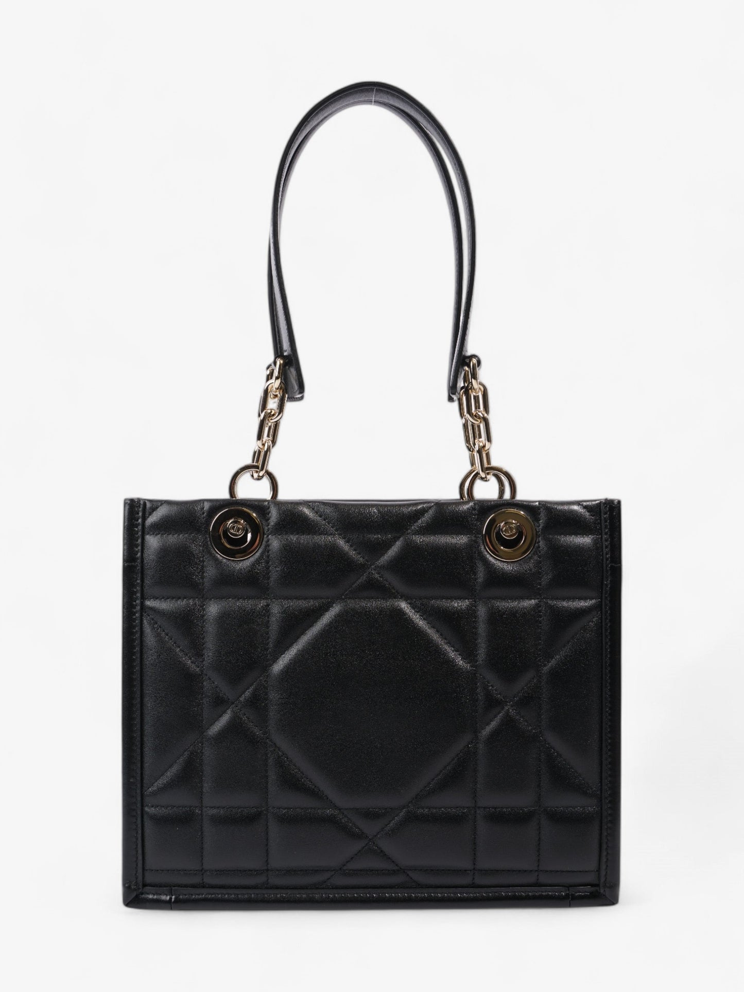 Christian Dior Archi Cannage Bage Black Leather