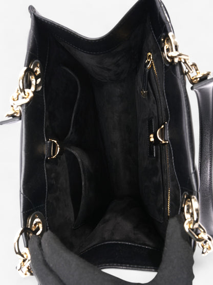 Christian Dior Archi Cannage Bage Black Leather