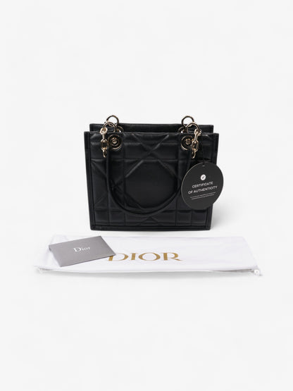 Christian Dior Archi Cannage Bage Black Leather