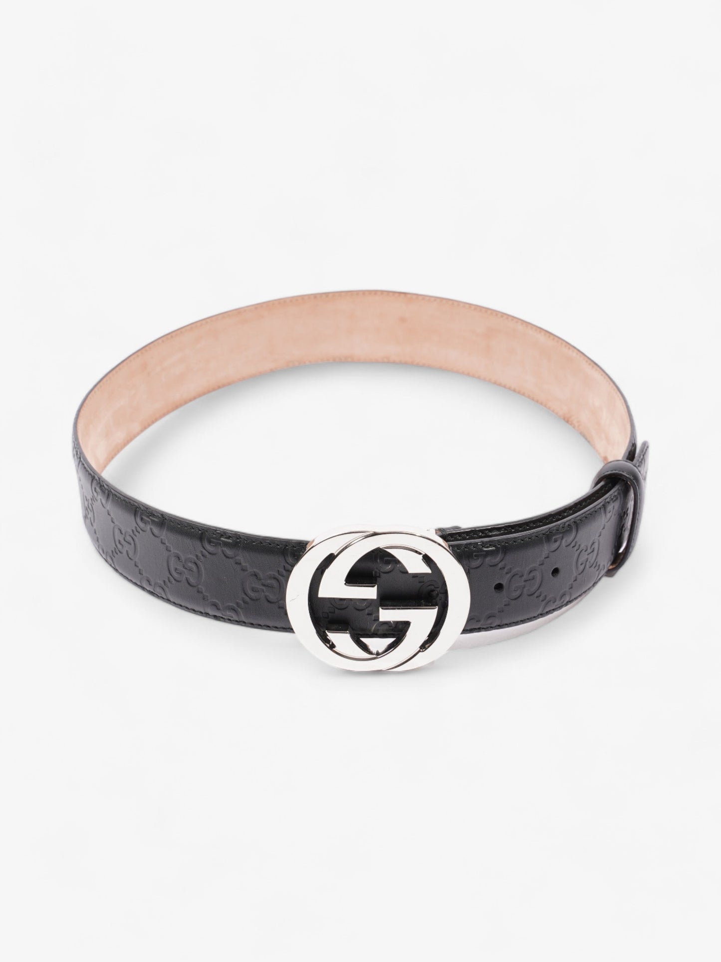 Gucci Blondie Wide Belt Black Leather 80cm / 32"