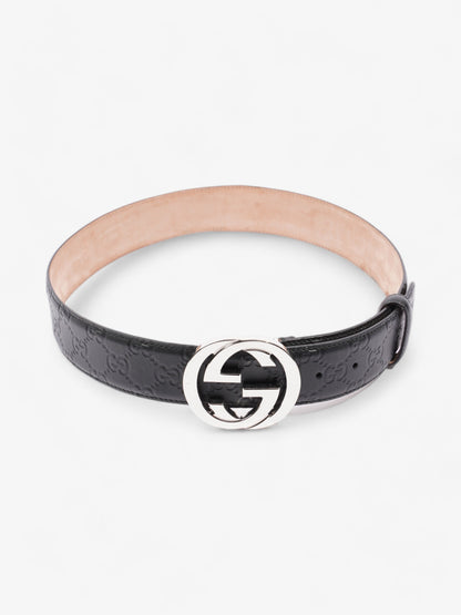 Gucci Blondie Wide Belt Black Leather 80cm / 32"