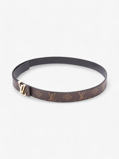 Louis Vuitton LV Iconic 25MM Reversible Belt Monogram / Black Coated Canvas 95cm 38mm