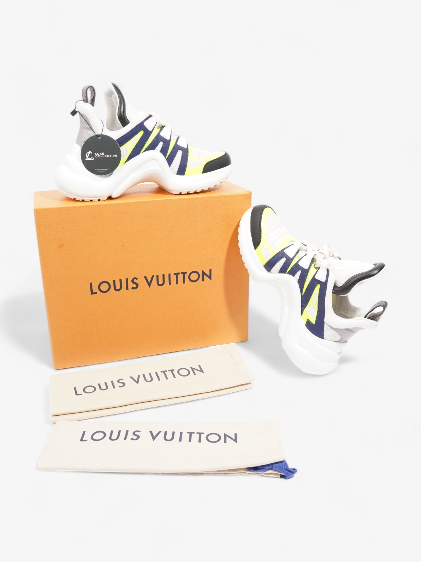 Louis Vuitton Archlight White / Navy / Green Mesh EU 38 UK 5