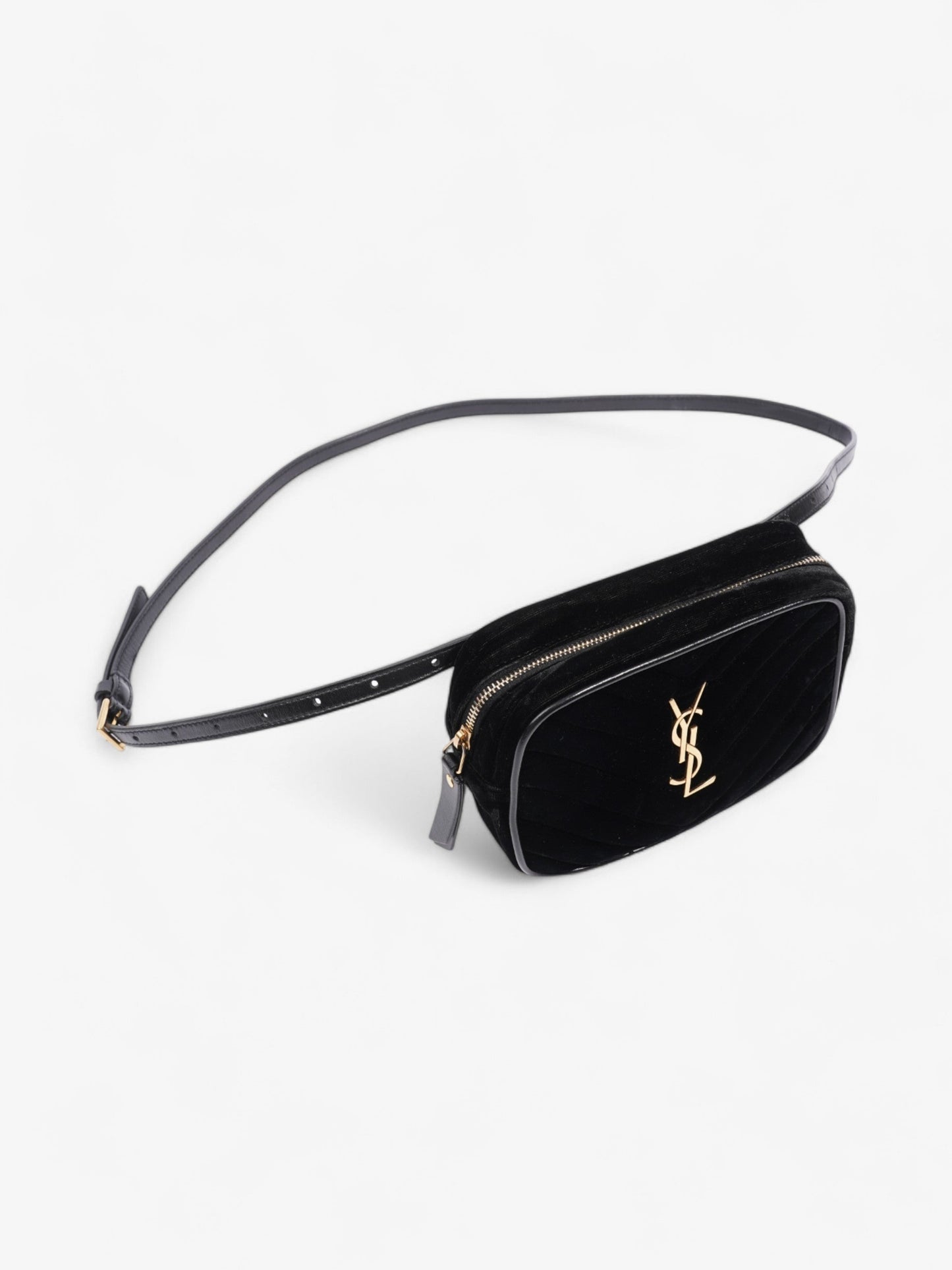 Saint Laurent Lou Belt Bag Black Velvet