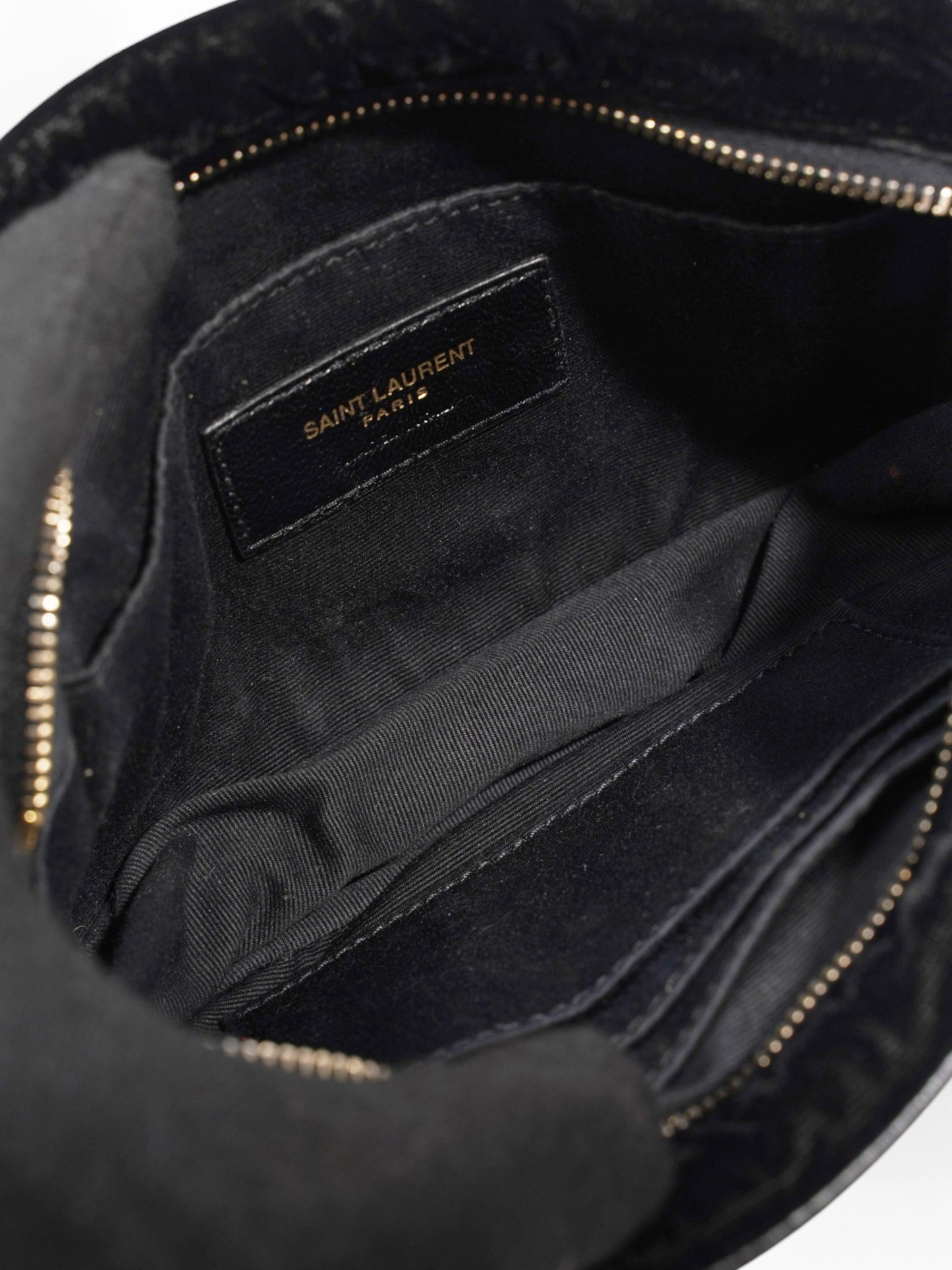 Saint Laurent Lou Belt Bag Black Velvet