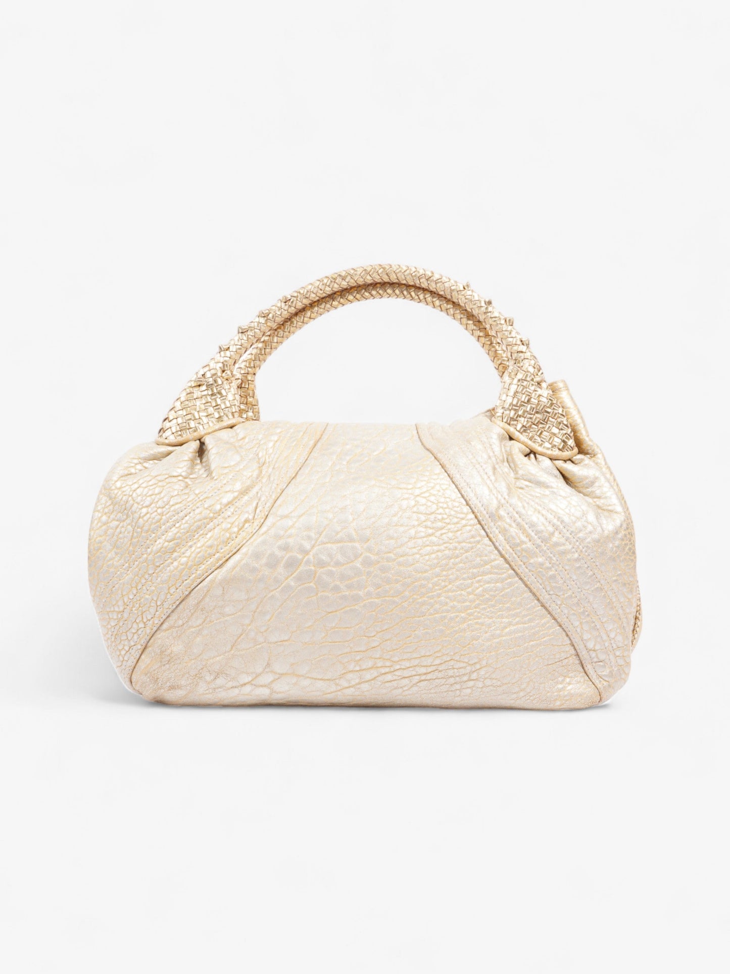 Fendi Spy Bag Gold / Silver Leather