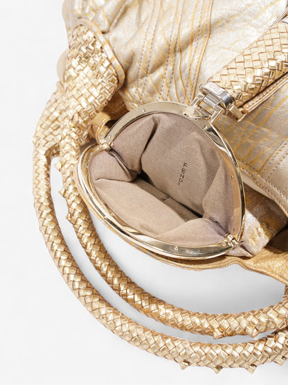 Fendi Spy Bag Gold / Silver Leather