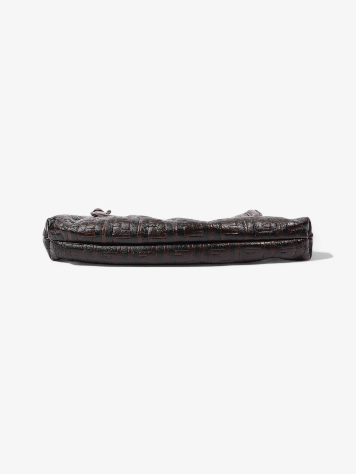 Fendi Chef Dark Brown Zucca Leather Medium