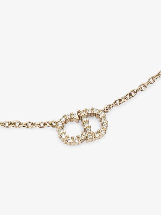 Christian Dior CD Necklace Gold Base Metal