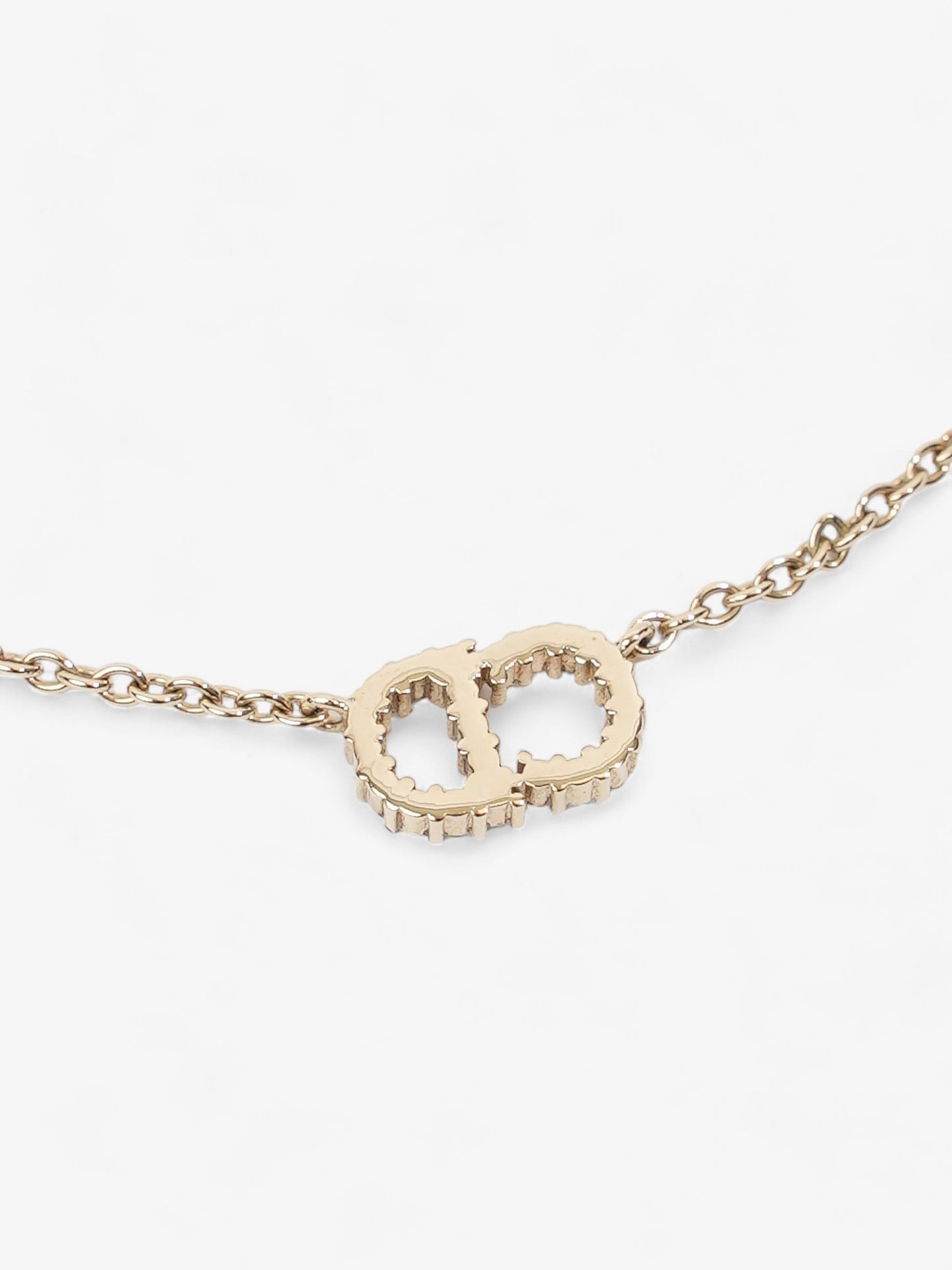 Christian Dior CD Necklace Gold Base Metal