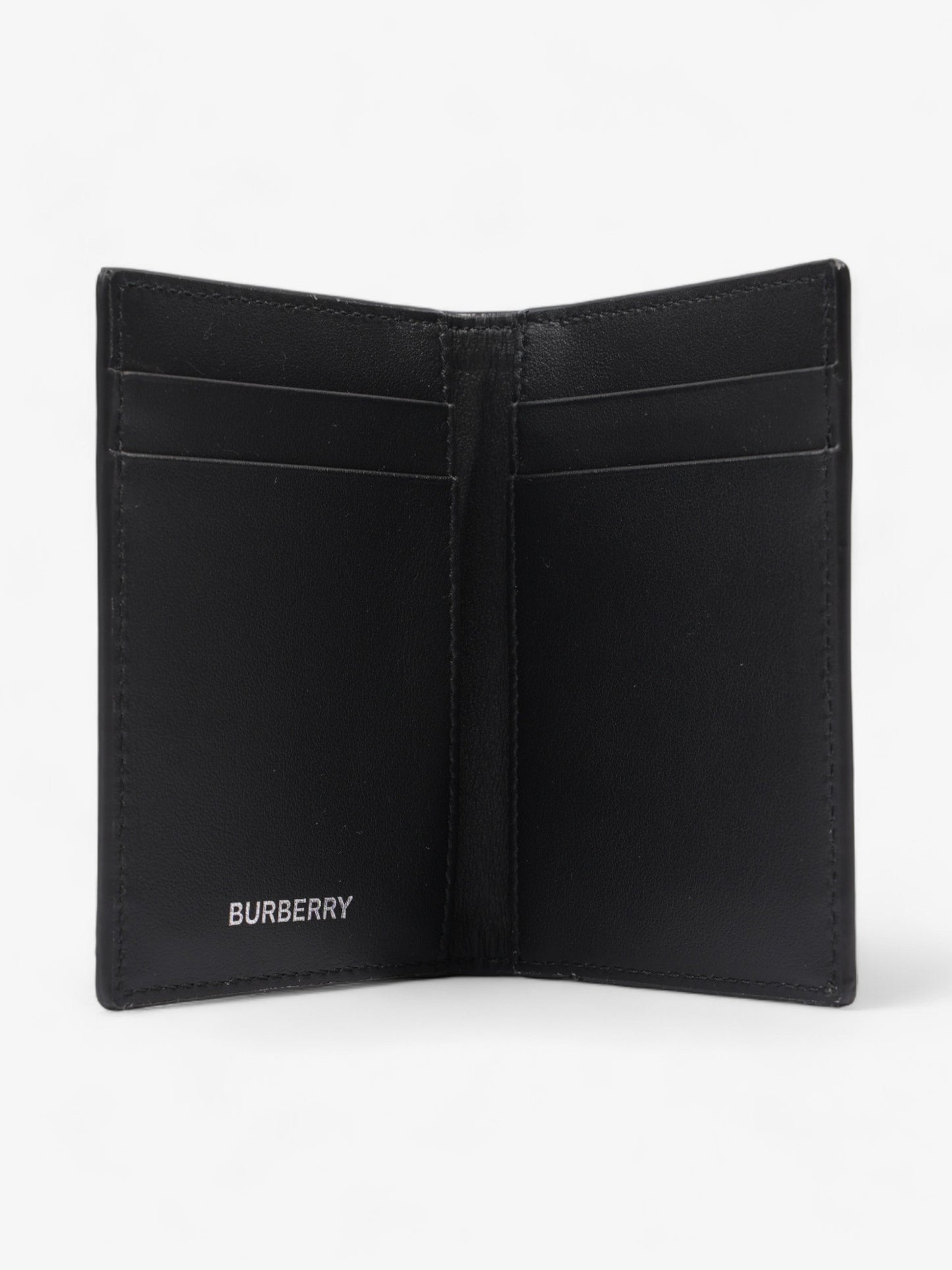 Burberry Check Folding Wallet Vintage Check Coated Canvas