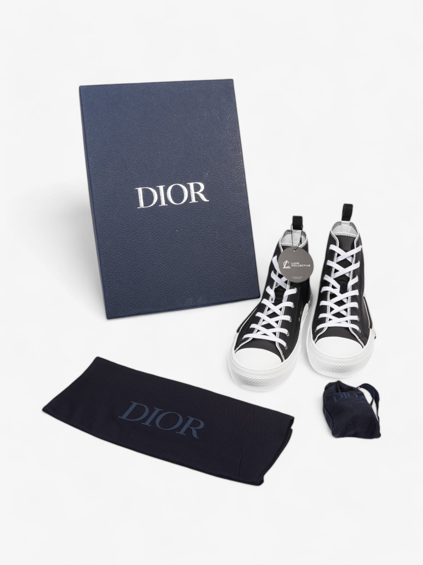 Christian Dior B23 Black / White Nylon EU 43 UK 9