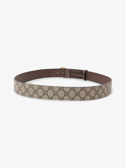 Gucci GG Belt GG Supreme / Brown / Gold Canvas 110cm / 44"