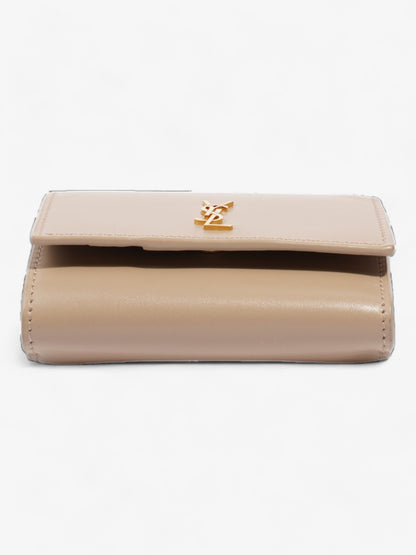 Saint Laurent Rider Wallet Beige Leather