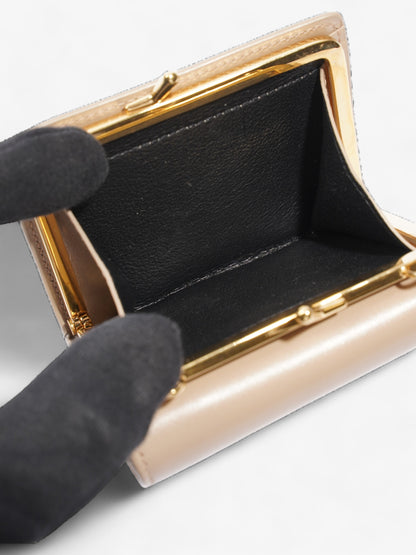 Saint Laurent Rider Wallet Beige Leather