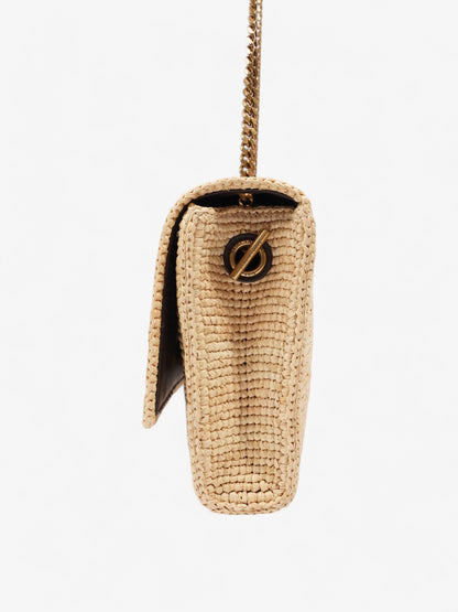 Saint Laurent Kate Natural Raffia Medium
