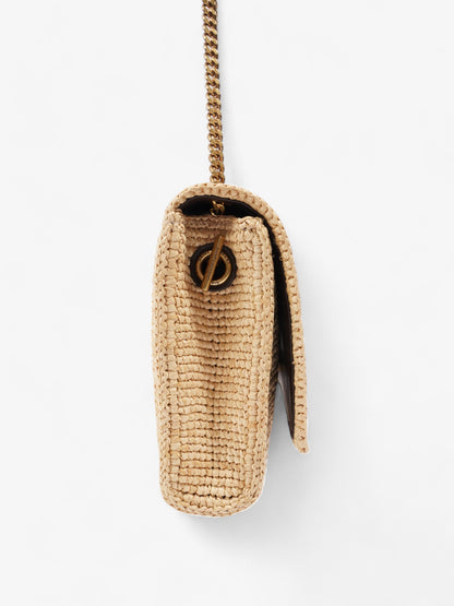 Saint Laurent Kate Natural Raffia Medium