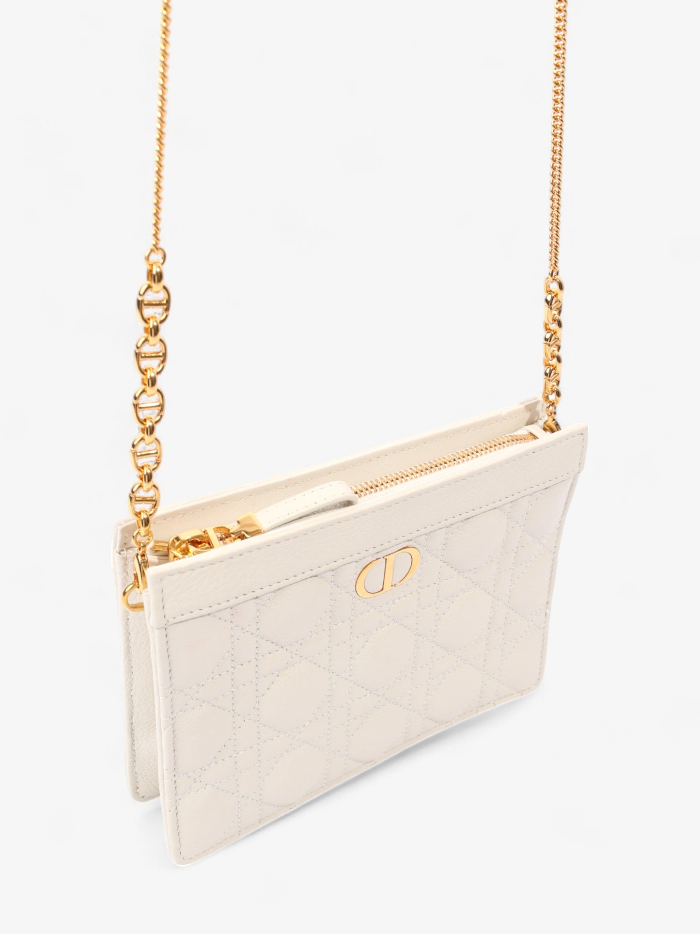 Christian Dior Caro Every Dior Pouch Latte Calfskin Leather