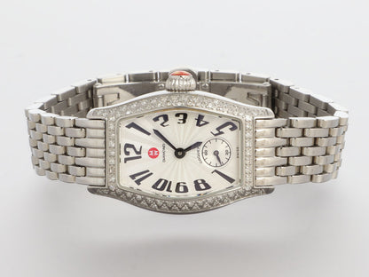 Michele Stainless Steel Diamond Petite Coquette Watch and 4 Straps