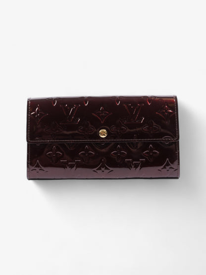 Louis Vuitton Sarah Wallet Burgundy Vernis Leather