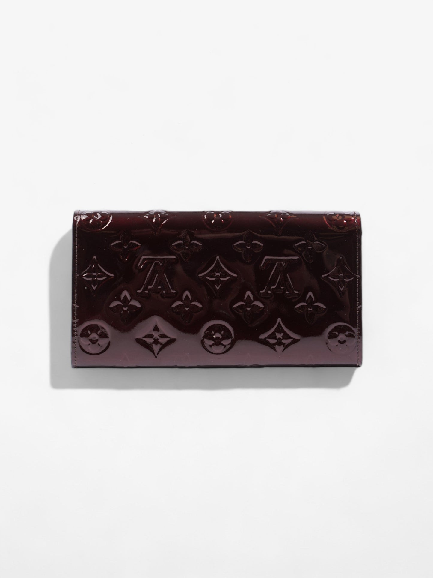 Louis Vuitton Sarah Wallet Burgundy Vernis Leather