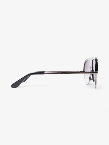 Gucci Navigator Sunglasses Black Acetate 145mm