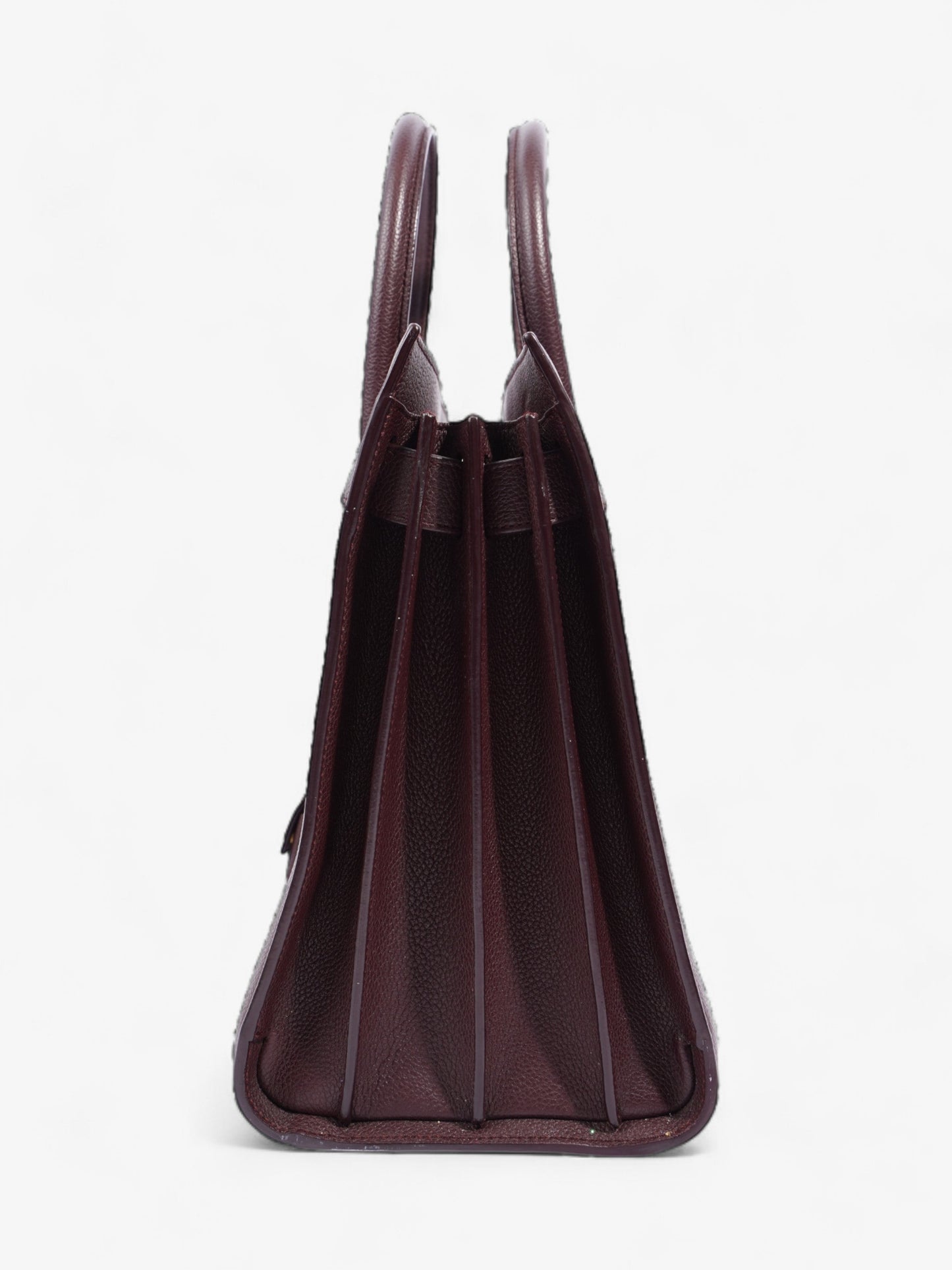 Saint Laurent Sac De Jour Maroon Grained Leather Small