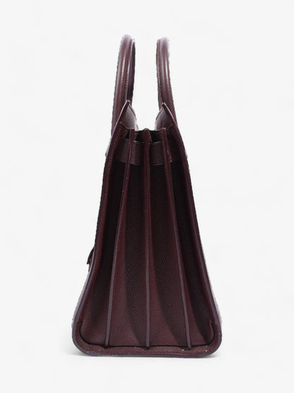 Saint Laurent Sac De Jour Maroon Grained Leather Small