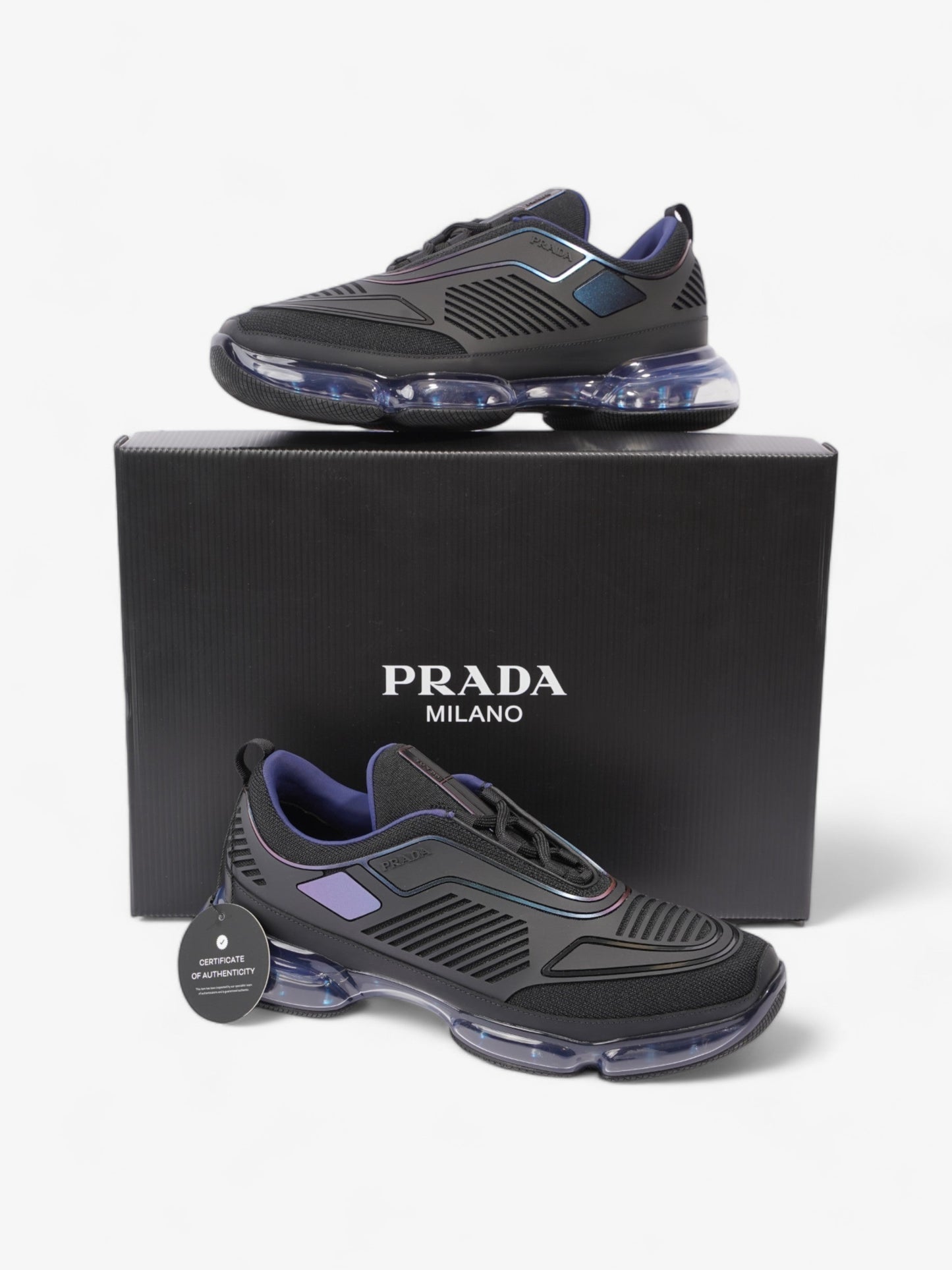 Prada Cloudbust Air Sport Sneakers Black / Iridescent  Rubber EU 41 UK 8