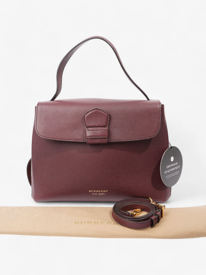 Burberry Camberley Burgundy / House Check Calfskin Leather Medium