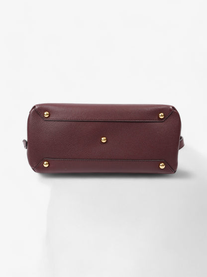 Burberry Camberley Burgundy / House Check Calfskin Leather Medium