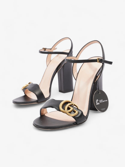 Gucci GG Marmont Heels 85mm Black Leather EU 37 UK 4