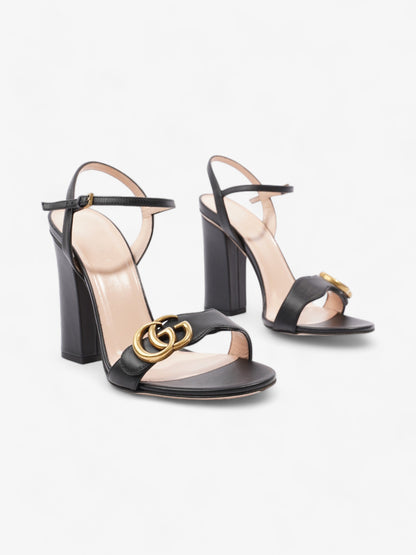 Gucci GG Marmont Heels 85mm Black Leather EU 37 UK 4