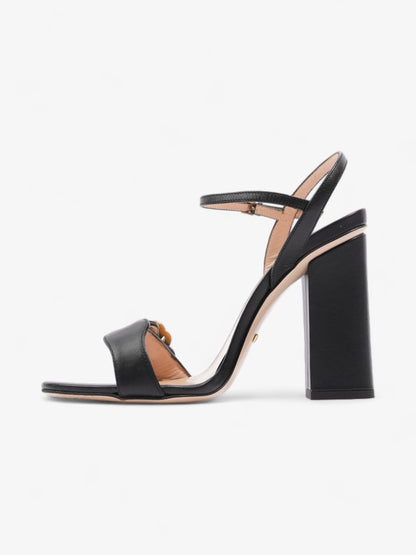 Gucci GG Marmont Heels 85mm Black Leather EU 37 UK 4