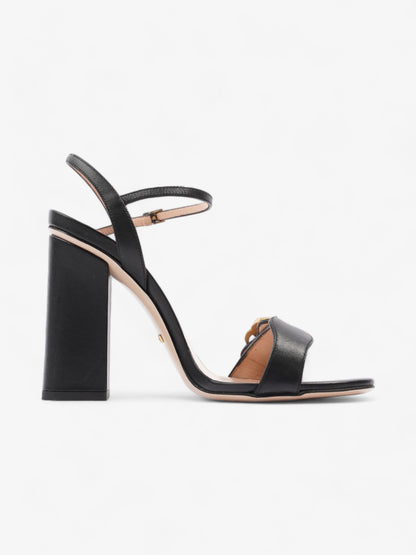 Gucci GG Marmont Heels 85mm Black Leather EU 37 UK 4