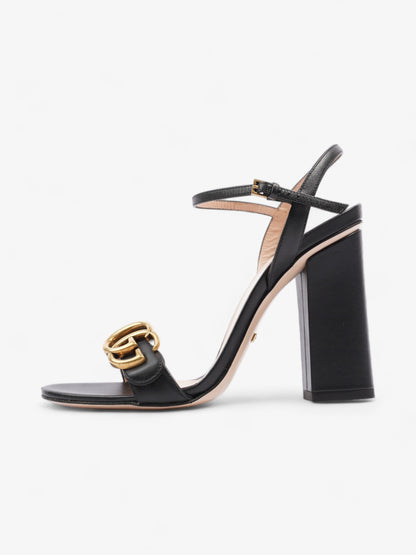 Gucci GG Marmont Heels 85mm Black Leather EU 37 UK 4