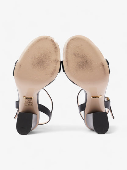 Gucci GG Marmont Heels 85mm Black Leather EU 37 UK 4