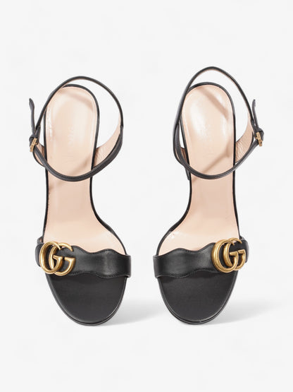 Gucci GG Marmont Heels 85mm Black Leather EU 37 UK 4