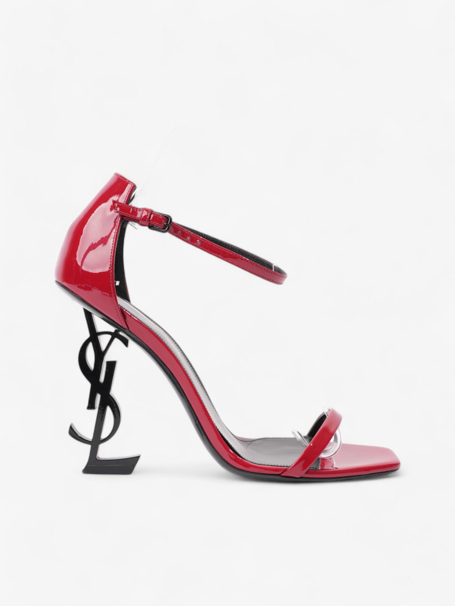 Saint Laurent Opyum Heels 110mm Red / Black Leather EU 37.5 UK 4.5