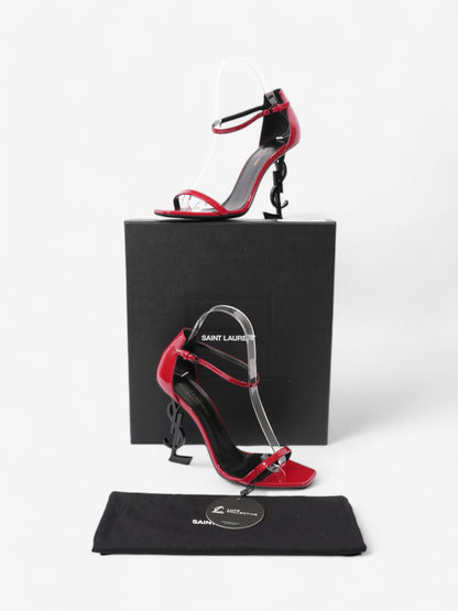 Saint Laurent Opyum Heels 110mm Red / Black Leather EU 37.5 UK 4.5
