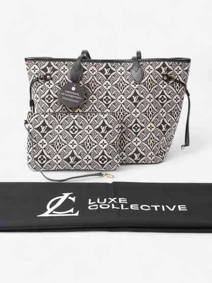 Louis Vuitton Neverfull Since 1854 Black / White Canvas MM