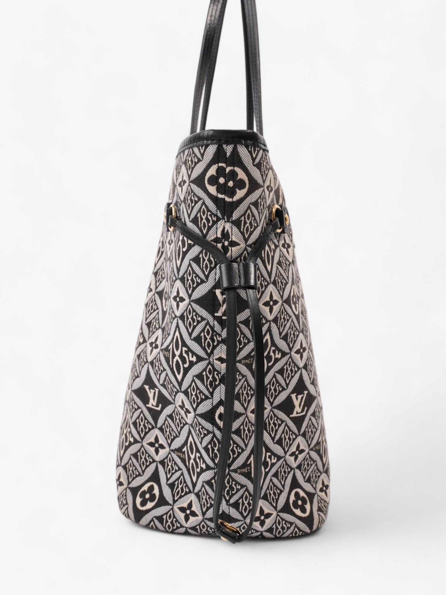 Louis Vuitton Neverfull Since 1854 Black / White Canvas MM