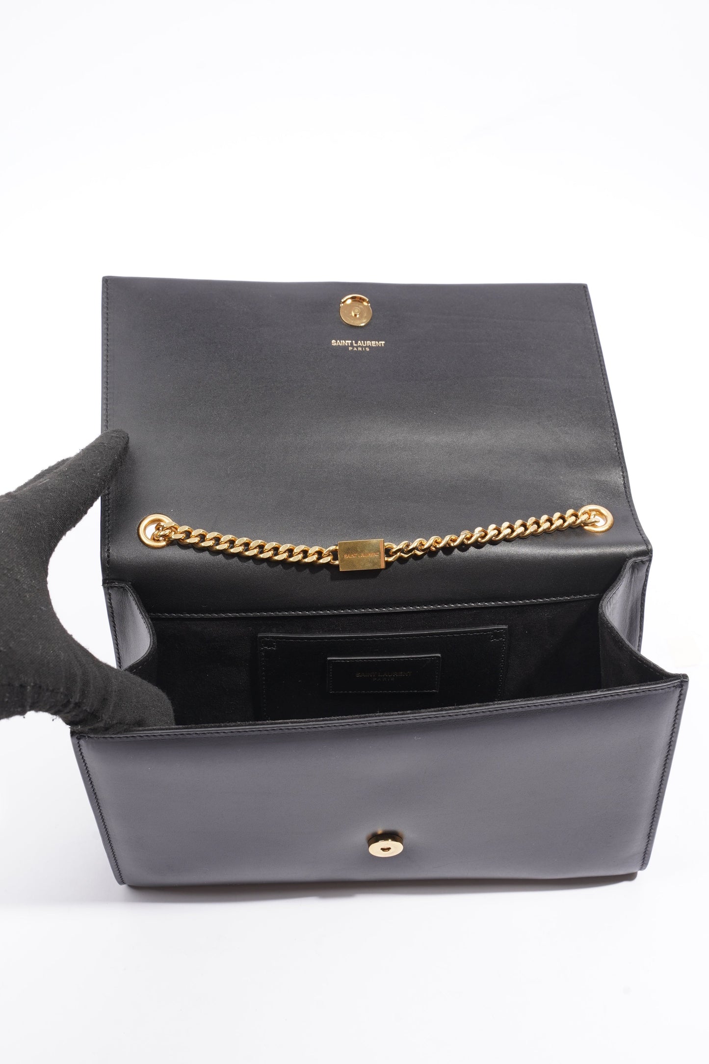 Saint Laurent Kate Tassel Black Leather Medium