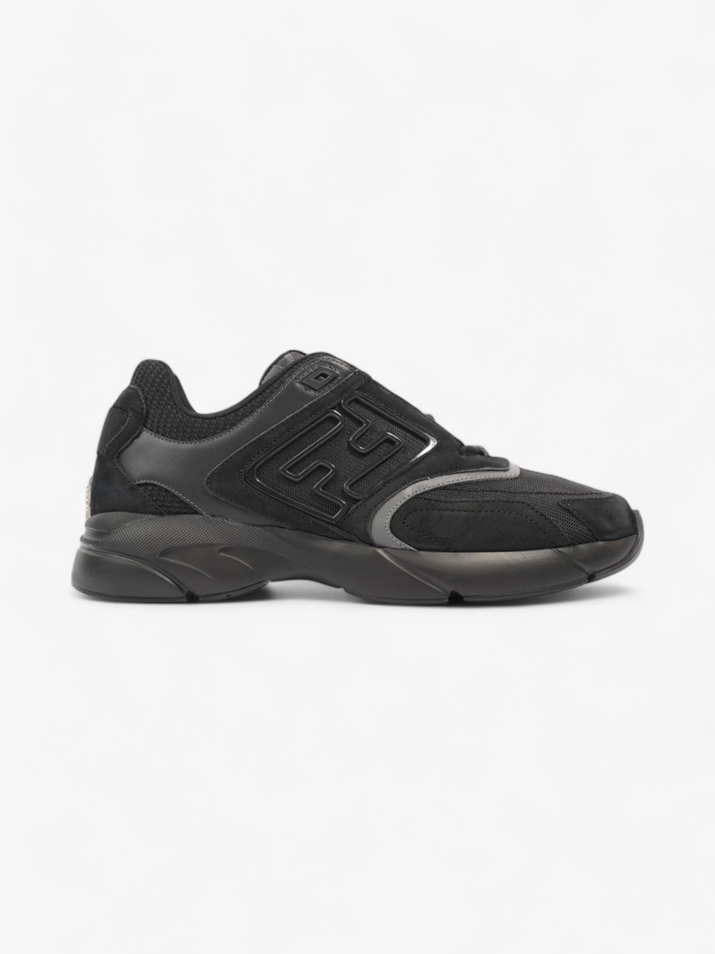 Fendi FF Runner Sneakers Black Mesh EU 42 UK 8
