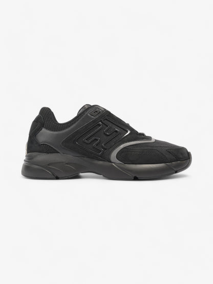 Fendi FF Runner Sneakers Black Mesh EU 42 UK 8