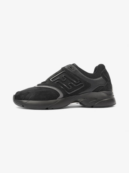 Fendi FF Runner Sneakers Black Mesh EU 42 UK 8