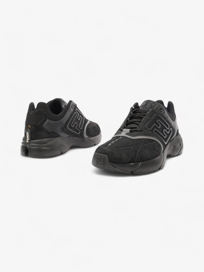 Fendi FF Runner Sneakers Black Mesh EU 42 UK 8