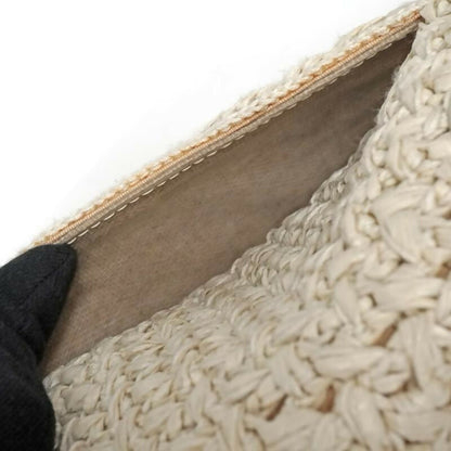 Chanel Cruise 2018 Raffia Crochet Medium Flap Bag