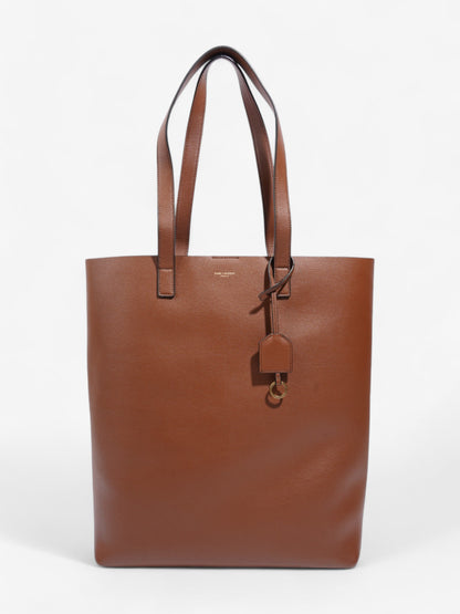 Saint Laurent Shopping Bag Brown Calfskin Leather N/S