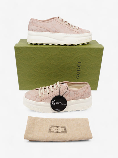Gucci GG Tennis 1977 Sneakers Pink Canvas EU 39 UK 6